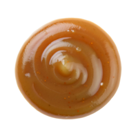 close up swirl of honey mustard sauce isolated background, glossy golden condiment texture for food styling and culinary design png