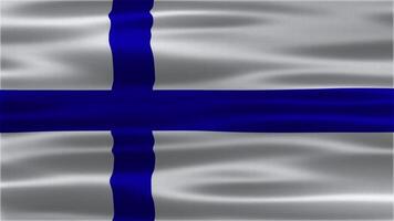 Title The animation of Finland waving flag. Finland waving loop background video
