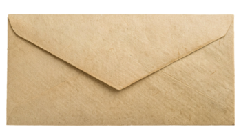 brown kraft paper envelope isolated background, eco-friendly recyclable packaging for letters and documents png