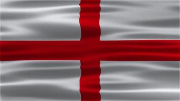The animation of England waving flag. England waving loop background video
