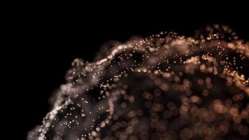Copper-Toned Abstract Particle Flow with Dynamic Movement video