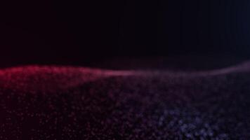 Red and Purple Dynamic Particle Wave Animation video