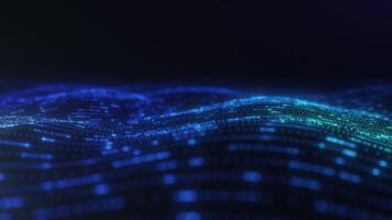 Dynamic Blue Digital Wave Animation video