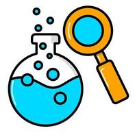 Lab Icon. Medical Icon in filled outline style vector