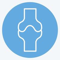 Icon Bone. related to Healthcare symbol. blue eyes style. design editable vector