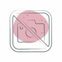 Icon No Photo. related to Public symbol. Color Spot Style. design editable vector
