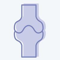 Icon Bone. related to Healthcare symbol. two tone style. design editable vector