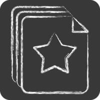 Icon Color Papers. related to Kindergarten symbol. chalk Style. design editable vector