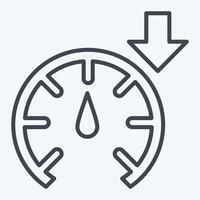 Icon Accelerate. related to Speed symbol. line style. design editable vector