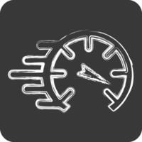 Icon Speed. related to Speed symbol. chalk Style. design editable vector