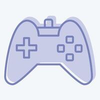 Icon Gamepad. related to Hobbies symbol. two tone style. design editable vector