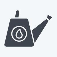 Icon Watering Can. related to Hobbies symbol. glyph style. design editable vector