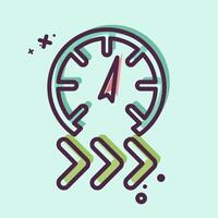 Icon Rapid. related to Speed symbol. MBE style. design editable vector