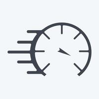 Icon Speed. related to Speed symbol. glyph style. design editable vector