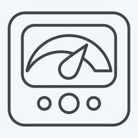 Icon Measure. related to Speed symbol. line style. design editable vector