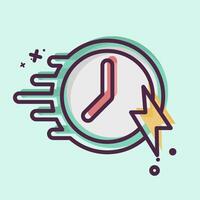 Icon Velocity. related to Speed symbol. MBE style. design editable vector