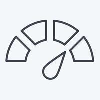 Icon Indicator. related to Speed symbol. line style. design editable vector