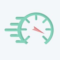 Icon Speed. related to Speed symbol. flat style. design editable vector