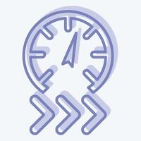 Icon Rapid. related to Speed symbol. two tone style. design editable vector