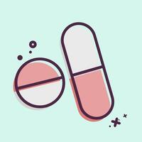 Icon Medicine. related to Healthcare symbol. MBE style. design editable vector