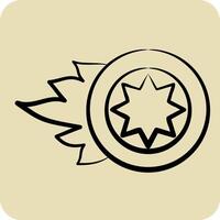 Icon Wheel. related to Speed symbol. hand drawn style. design editable vector