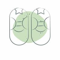 Icon Baby Shoe. related to Kindergarten symbol. Color Spot Style. design editable vector