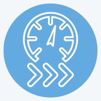 Icon Rapid. related to Speed symbol. blue eyes style. design editable vector