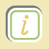 Sticker Information. related to Public symbol. design editable vector