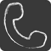 Icon Call. related to Healthcare symbol. chalk Style. design editable vector