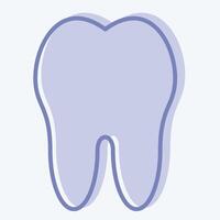 Icon Tooth. related to Healthcare symbol. two tone style. design editable vector