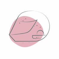 Icon Helmeticon. related to Hobbies symbol. Color Spot Style. design editable vector