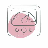 Icon Measure. related to Speed symbol. Color Spot Style. design editable vector
