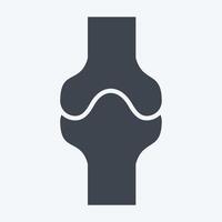 Icon Bone. related to Healthcare symbol. glyph style. design editable vector