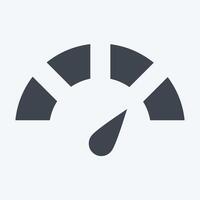 Icon Indicator. related to Speed symbol. glyph style. design editable vector