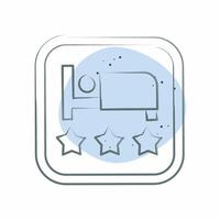 Icon Hotel. related to Public symbol. Color Spot Style. design editable vector