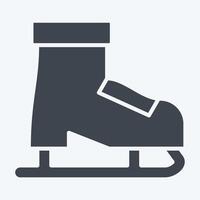 Icon Roller Skates. related to Hobbies symbol. glyph style. design editable vector
