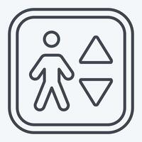 Icon Elevator. related to Public symbol. line style. design editable vector