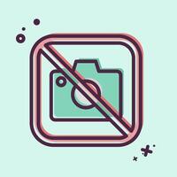 Icon No Photo. related to Public symbol. MBE style. design editable vector