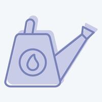 Icon Watering Can. related to Hobbies symbol. two tone style. design editable vector