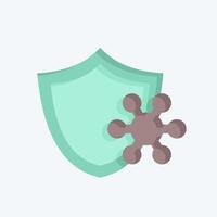 Icon Resistance. related to Healthcare symbol. flat style. design editable vector