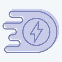 Icon Boost. related to Speed symbol. two tone style. design editable vector