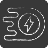 Icon Boost. related to Speed symbol. chalk Style. design editable vector