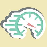 Sticker Speed. related to Speed symbol. design editable vector
