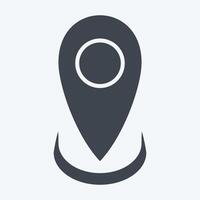 Icon Location. related to Healthcare symbol. glyph style. design editable vector