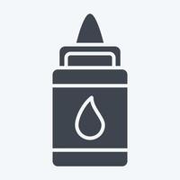 Icon Glue. related to Kindergarten symbol. glyph style. design editable vector