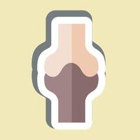 Sticker Bone. related to Healthcare symbol. design editable vector