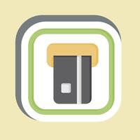 Sticker ATM. related to Public symbol. design editable vector