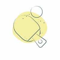 Icon Table Tenis. related to Hobbies symbol. Color Spot Style. design editable vector