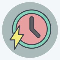 Icon Fast. related to Speed symbol. color mate style. design editable vector