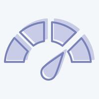 Icon Indicator. related to Speed symbol. two tone style. design editable vector